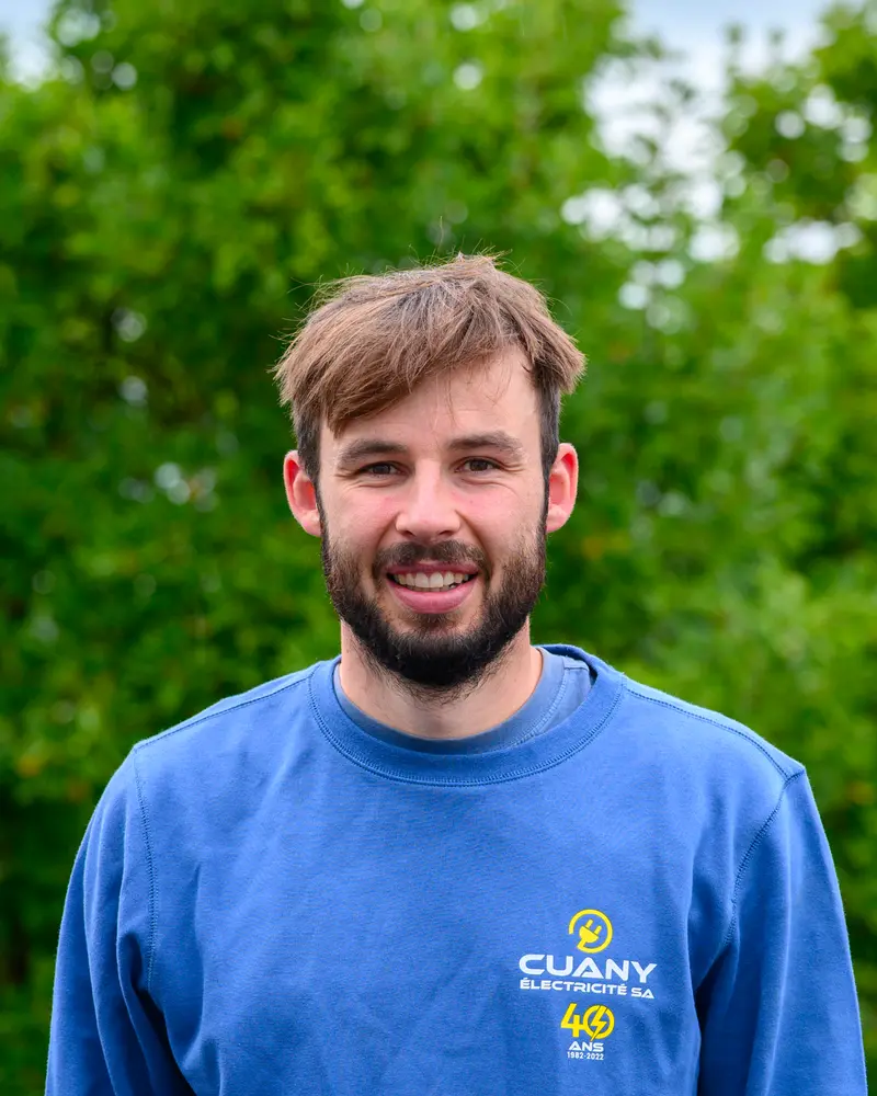 Romain Ranzoni, Installateur-électricien chez Cuany Electricité dans la Broye